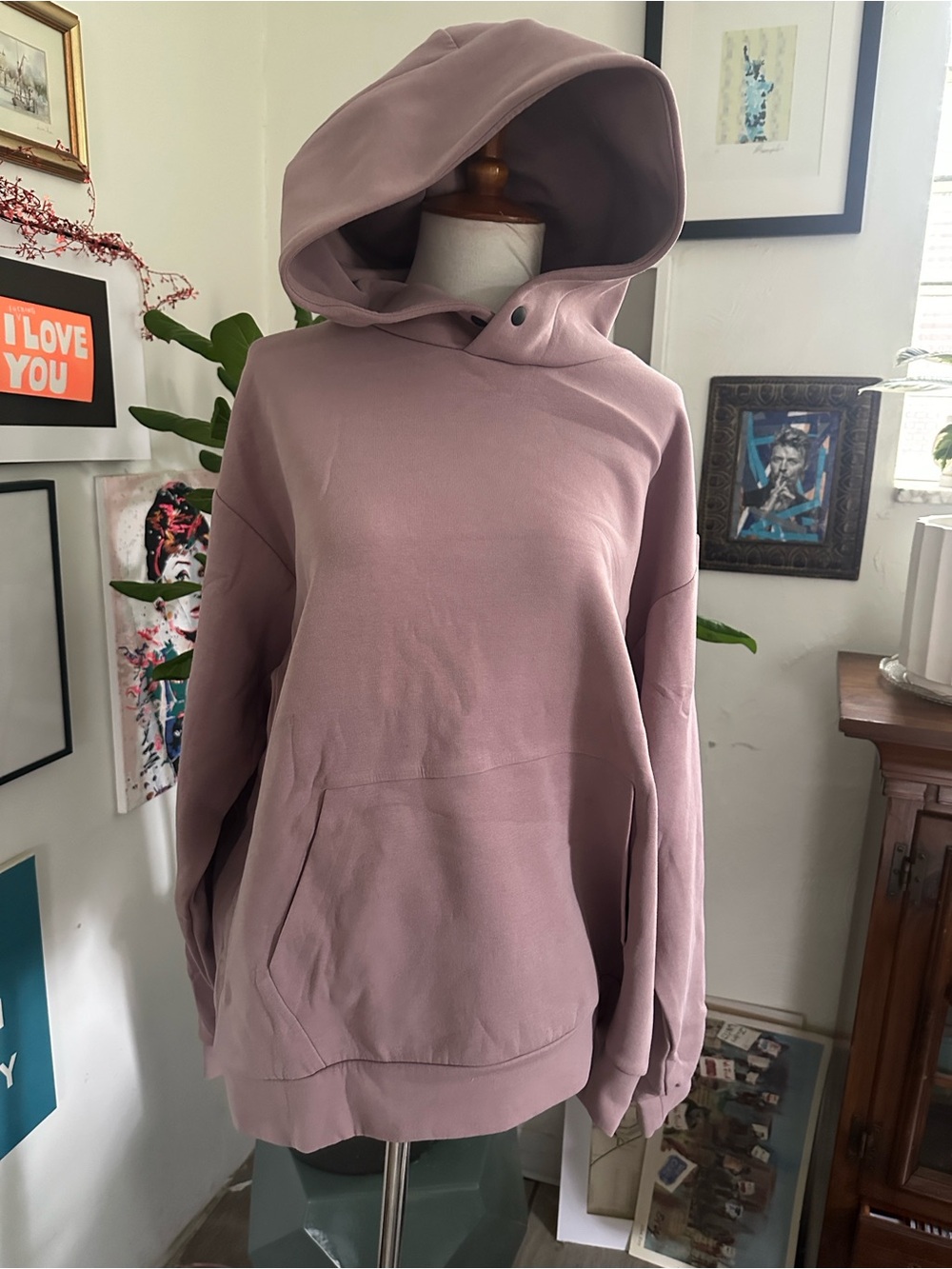 NOBULL Mauve Pink Women’s Hoodie Sweater large